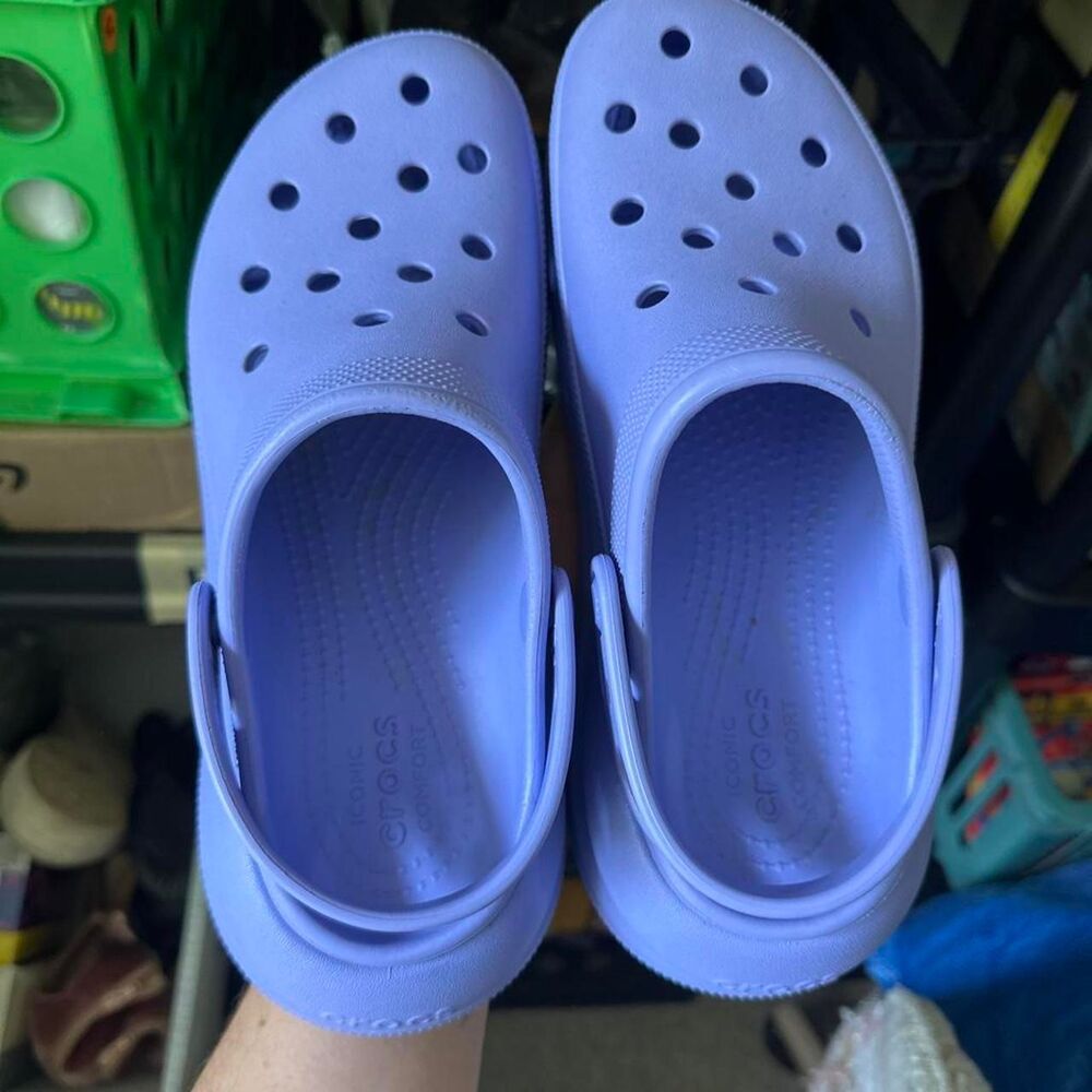 Crocs Women's Purple Clogs - Picture 2 of 5